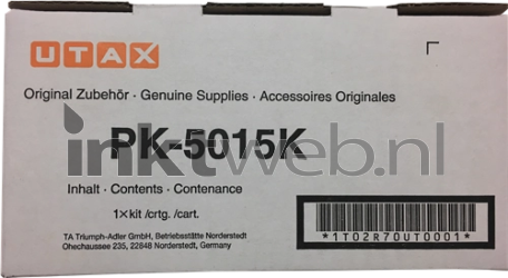 Utax 1T02R70UT0 - PK-5015K zwart Front box