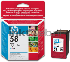HP 58 foto kleur Combined box and product