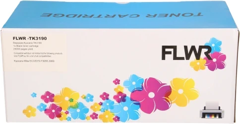 FLWR Kyocera Mita TK-3190 zwart Front box