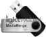 MediaRange USB-stick 8gb zwart