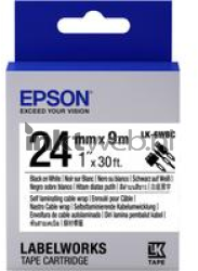 Epson  LK-6WBC zwart op wit breedte 24 mm C53S656901