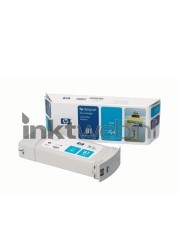 HP 81 cyaan Combined box and product