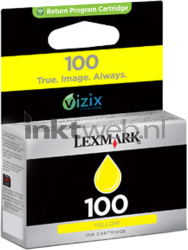 Lexmark 100 geel Front box