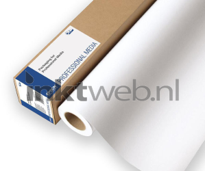 Epson Mat Canvaspapier rol 1118mm x 12,2m wit Combined box and product