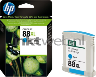 HP 88 XL cyaan Combined box and product