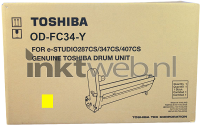 Toshiba OD-FC34Y geel Front box