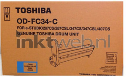 Toshiba OD-FC34C cyaan Front box