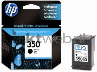 HP 350 zwart Combined box and product