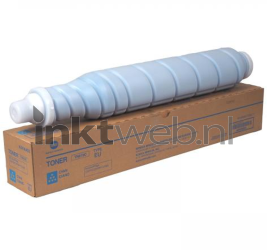 Konica Minolta TN-619 Toner cyaan Combined box and product