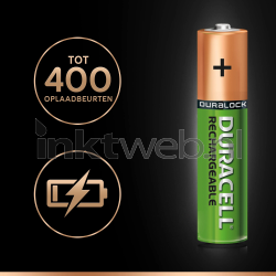 Duracell AAA Rechargeable plus, 750 mAh DC2400