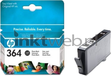 HP 364 foto zwart Combined box and product