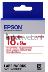 Epson  LK-5WRN rood op wit breedte 18 mm