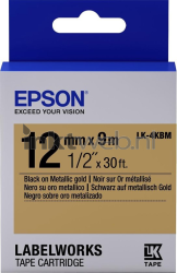 Epson  LK-4KBM zwart op goud breedte 12 mm C53S654020