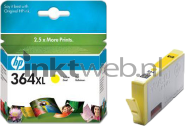 HP 364XL geel Combined box and product