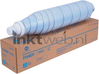 Konica Minolta TN-622 cyaan Combined box and product