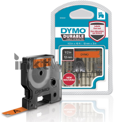 Dymo  1978367 zwart op oranje breedte 12 mm Combined box and product