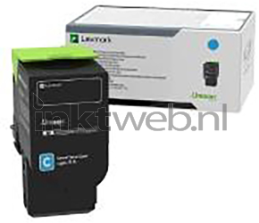 Lexmark 78C0X20 cyaan Combined box and product