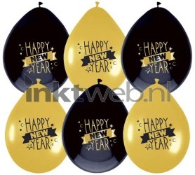 Haza 6st. Happy new Year Ballonnen Product only