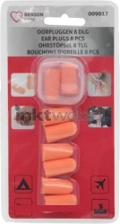 Benson Siliconen oordopjes, 4 st. inclusief een opbergdoosje 