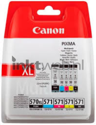 Canon 570XL / 571 5-Pack zwart en kleur Front box