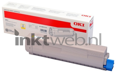 Oki C813 geel Combined box and product