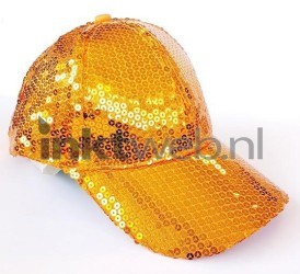Boland Glittercap oranje Product only