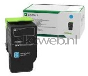 Lexmark 78C2XC0 cyaan Combined box and product