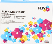 FLWR Brother LC-3219 Multipack zwart en kleur