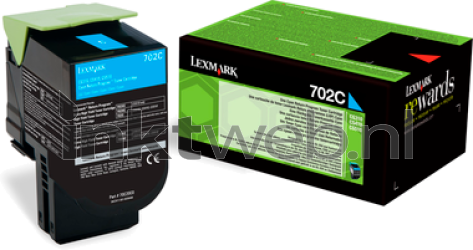 Lexmark 702CE cyaan Combined box and product