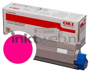 Oki C834 magenta Combined box and product