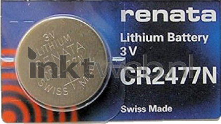 Renata CR2477N 3V lithium knoopcel batterij Front box