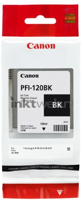 Canon PFI-120BK zwart