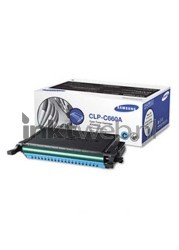 Samsung CLP-C660A cyaan Combined box and product