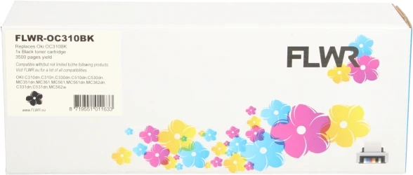 FLWR Oki 44469 multipack zwart en kleur Front box