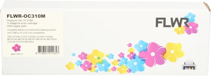 FLWR Oki 44469 multipack zwart en kleur Front box