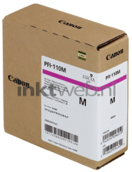 Canon PFI-110 inktfles magenta Front box