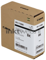 Canon PFI-110 inktfles zwart Front box