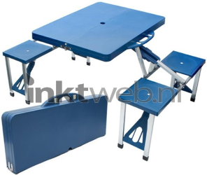 Benson inklapbare picknicktafel blauw 4-persoons Product only