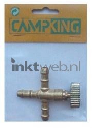 CampKing T-stuk met kraan voor gasslang Combined box and product