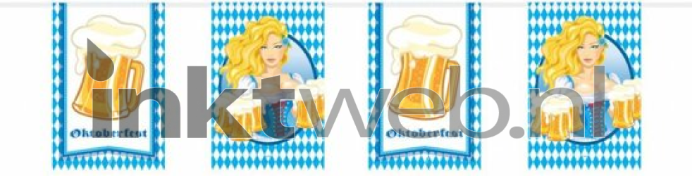 Folat Oktoberfest Bierpullen Vlaggenlijn Vierkant – 10 meter Product only