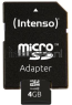 Intenso Micro SDHC kaart Class 10 4GB