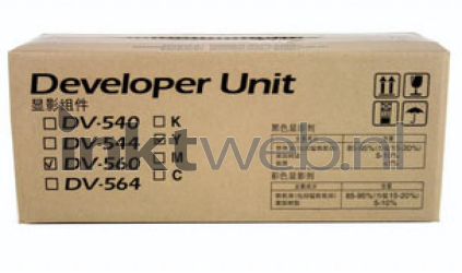 Kyocera Mita DV-560 developer geel Front box