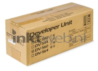 Kyocera Mita DV-560 developer cyaan Front box