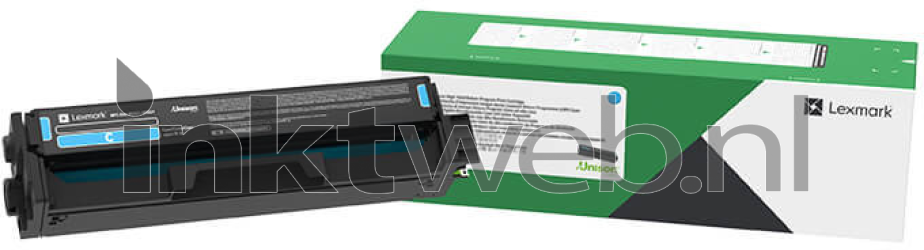 Lexmark C3220C0 cyaan Combined box and product
