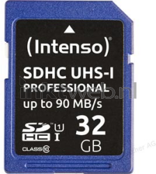 Intenso SDHC-kaart UHS-I Professional 32GB Product only