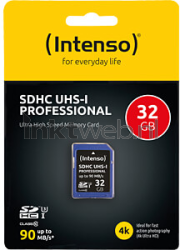 Intenso SDHC-kaart UHS-I Professional 32GB Front box