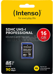 Intenso SDHC-kaart UHS-I Professional 16GB Front box