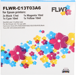 FLWR Epson 603XL Multipack zwart en kleur Front box