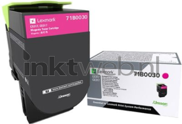 Lexmark 71B0030 magenta Combined box and product