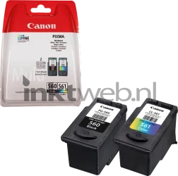 Canon PG-560 / CL-561 Multipack zwart en kleur Combined box and product